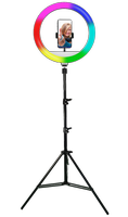 Kruhové LED světlo 13" RGB